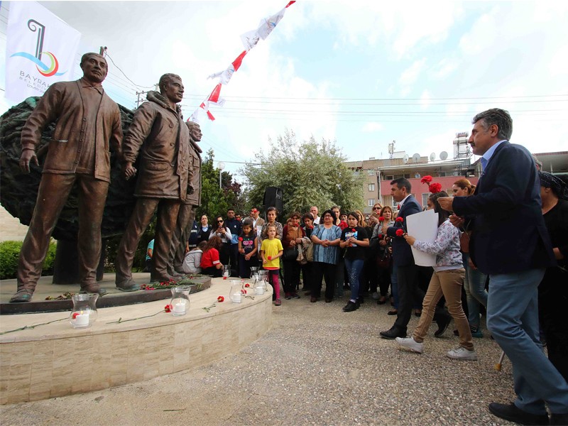 3 fidan Bayraklı'da anıldı