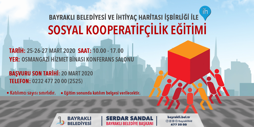 Bayraklı'da 'Sosyal Kooperatifçilik' eğitimi